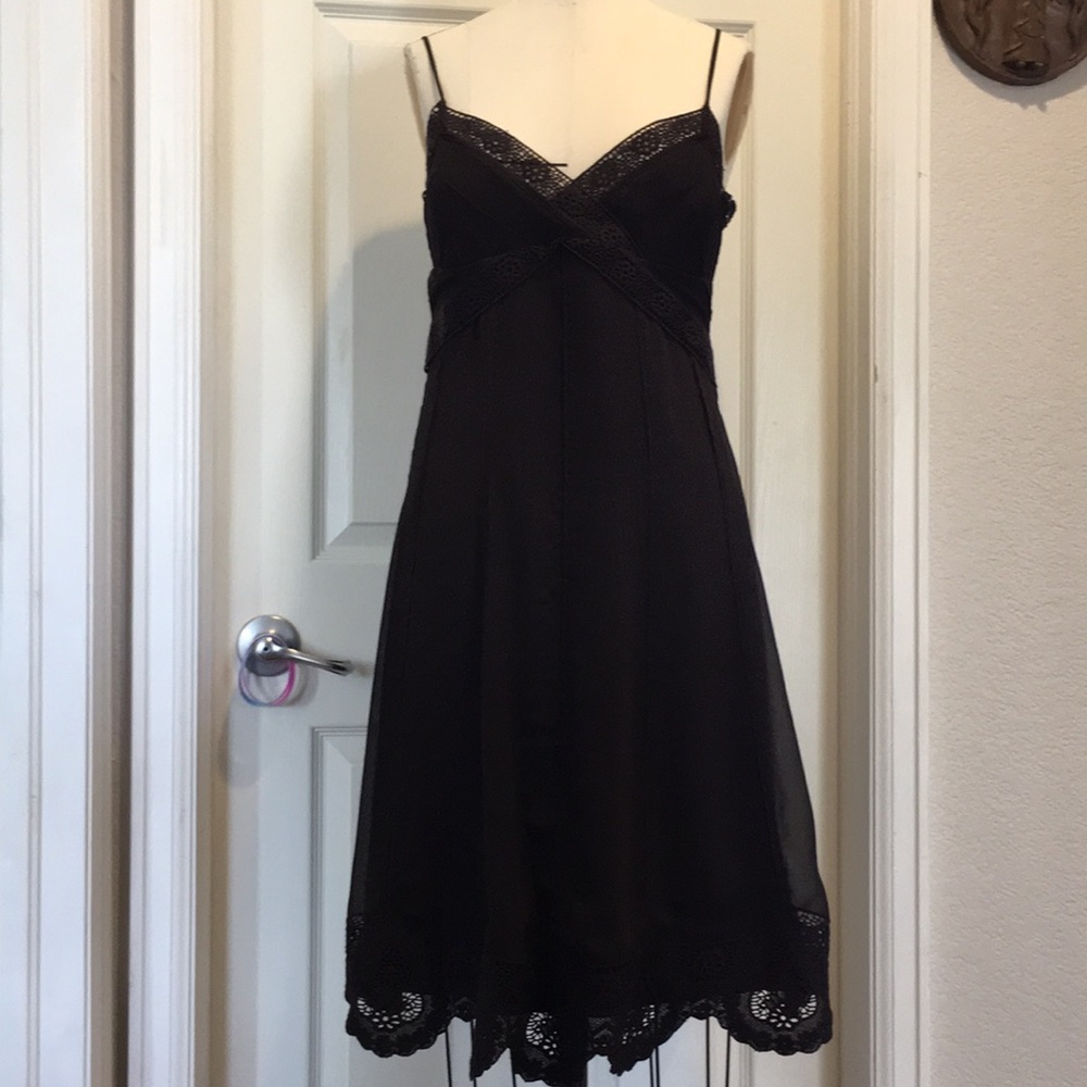 Brown Spaghetti Strap Dress